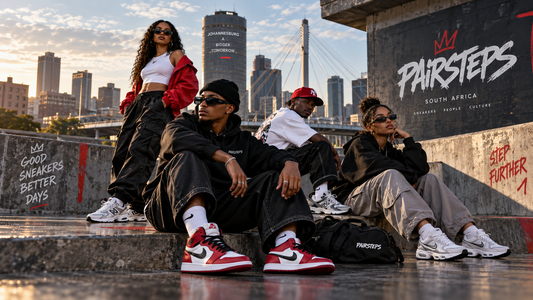 Pairsteps streetwear sneaker editorial in Johannesburg, South Africa