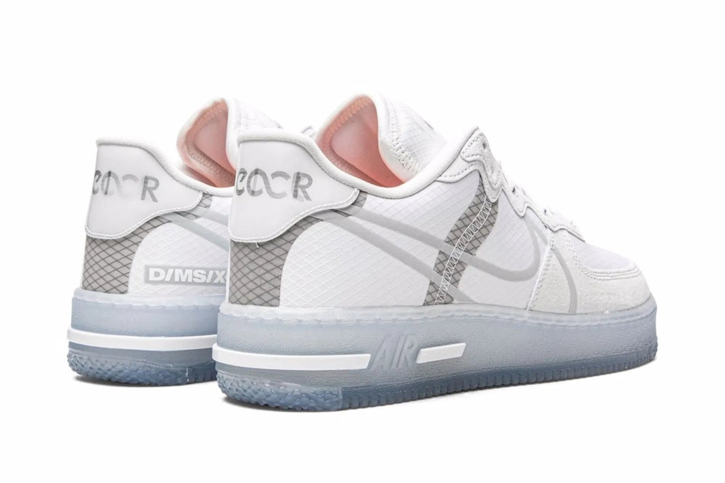 Air Force 1 React White/ Light Bone-Sail-Rush Coral sneakers