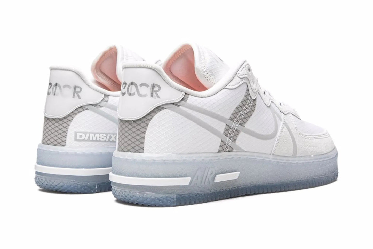 Air Force 1 React White/ Light Bone-Sail-Rush Coral sneakers