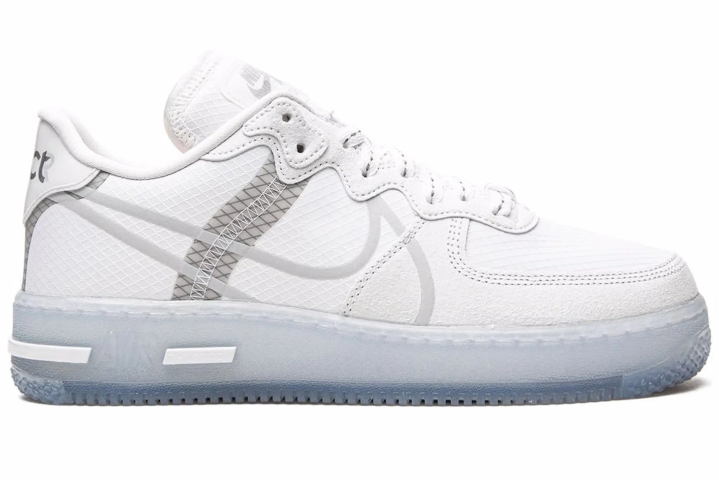 Air Force 1 React White/ Light Bone-Sail-Rush Coral sneakers