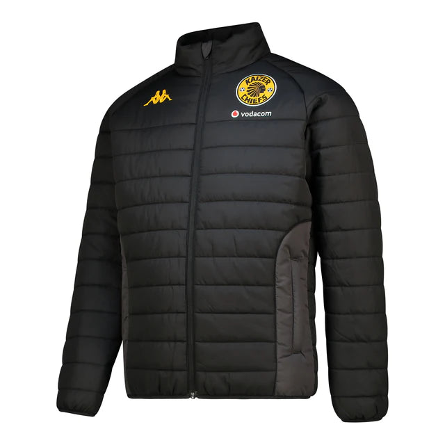Kaizer Chiefs Official padded/puffer jacket for man in woven recycled fabric.