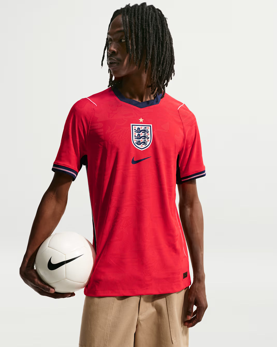 Recycled Materials  England 2026 Match Away Men's Nike Aero-FIT Football Authentic Jersey