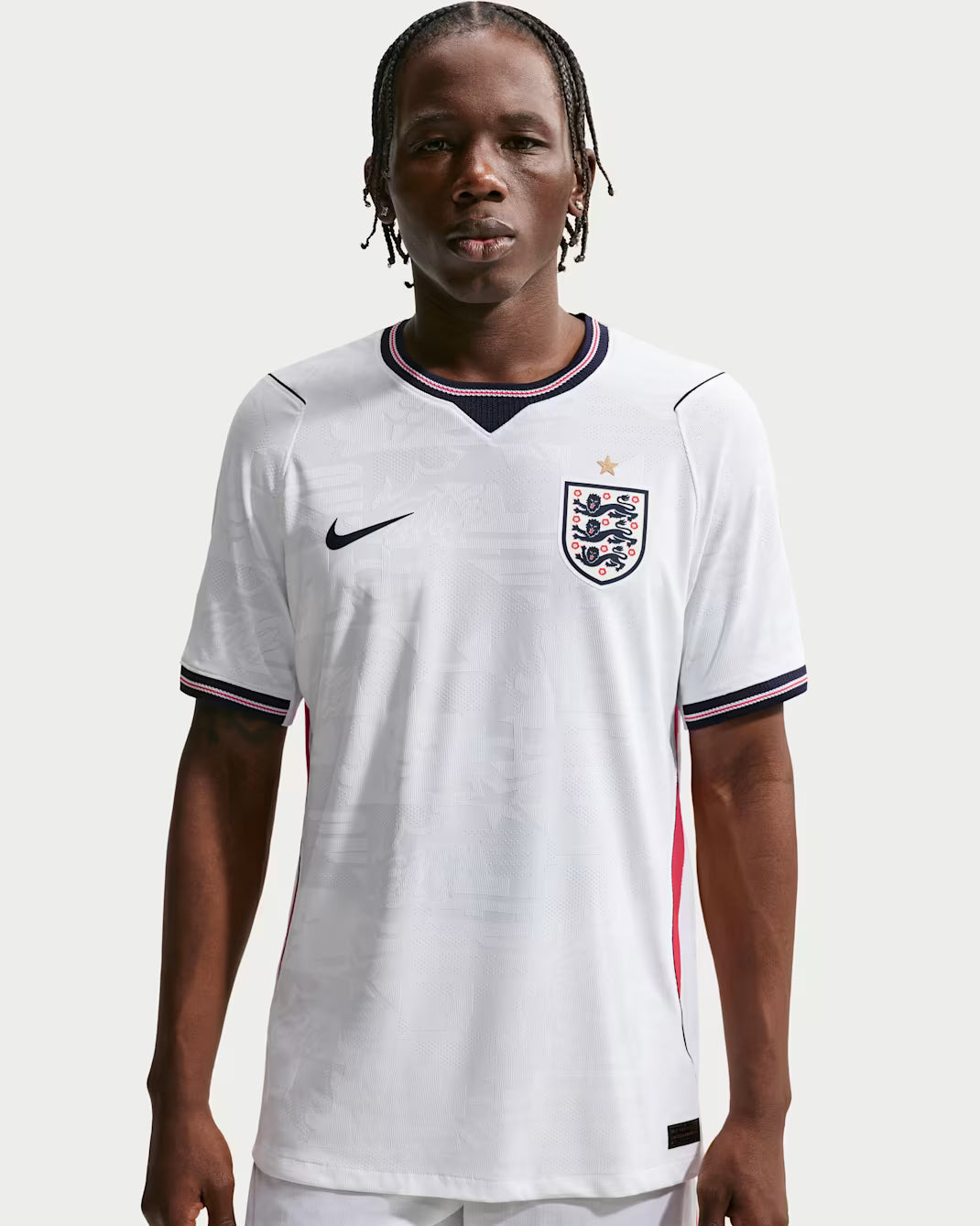 Recycled Materials  England 2026 Match Home Men's Nike Aero-FIT Football Authentic Jersey