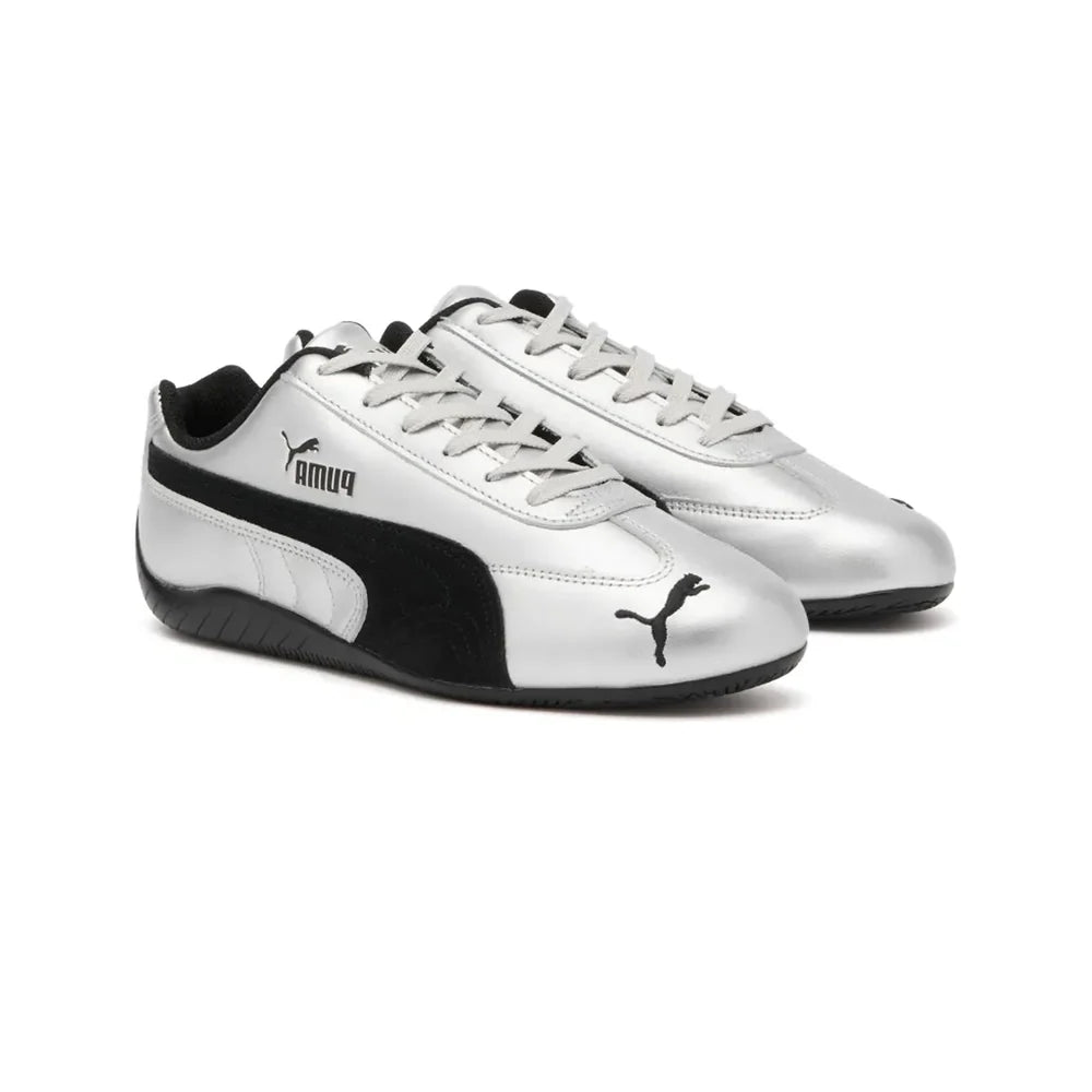 Puma Puma Speedcat 'Metallic Silver Black'(2025) Speedcat Metallic Sneakers Unisex by Puma reinvigorates one of the brand’s most storied silhouettes for 2025 with a...