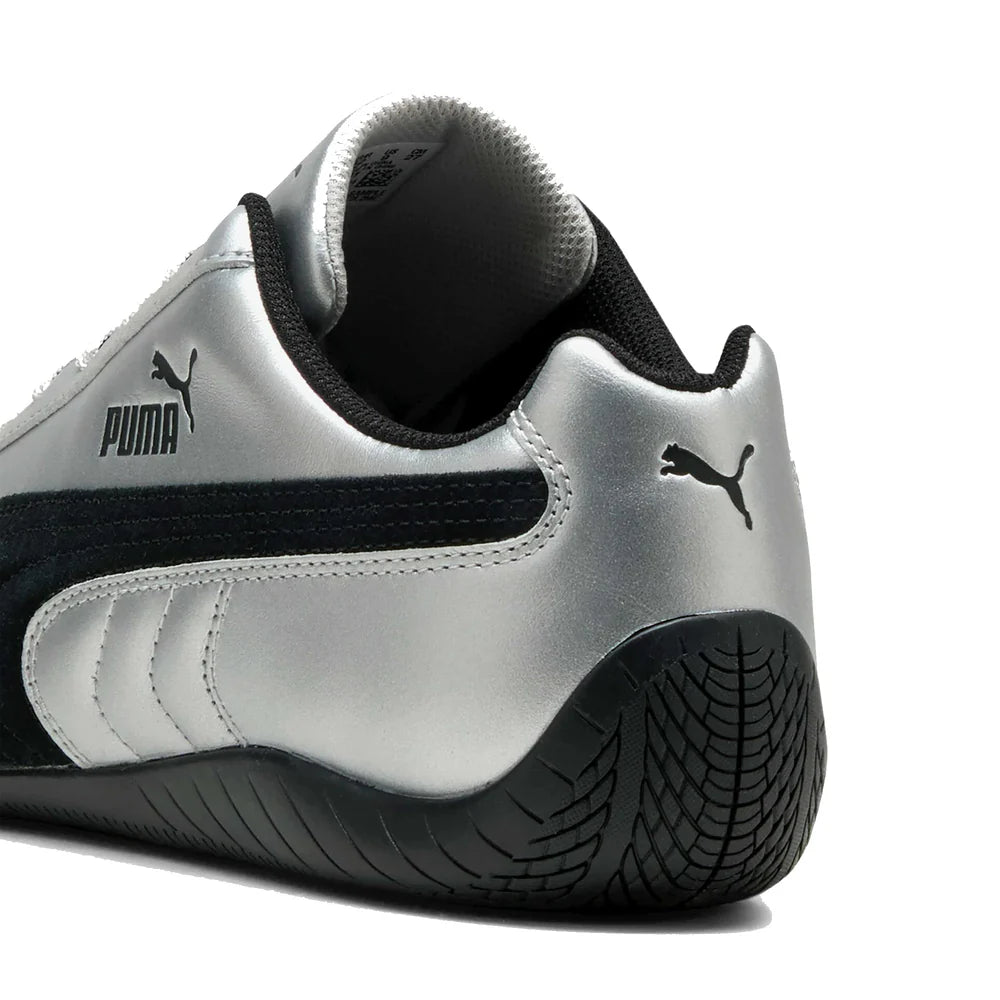 Puma Puma Speedcat 'Metallic Silver Black'(2025) Speedcat Metallic Sneakers Unisex by Puma reinvigorates one of the brand’s most storied silhouettes for 2025 with a...