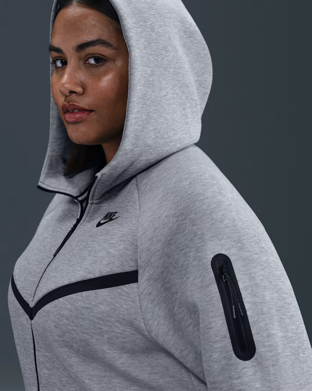 Recycled Materials  Nike Sportswear Tech Fleece Windrunner Women's Full-Zip Hoodie (Plus size)
