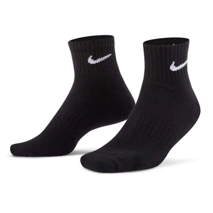 Nike everyday cushioned training ankle sock black 3 pack